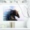 Designart - Black Unicorn - Animal Canvas Art Print